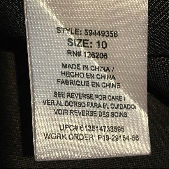 Girls Belle Badgley Mischka Black dress with silver Fit and Flare dress 10 - Picture 8 of 10